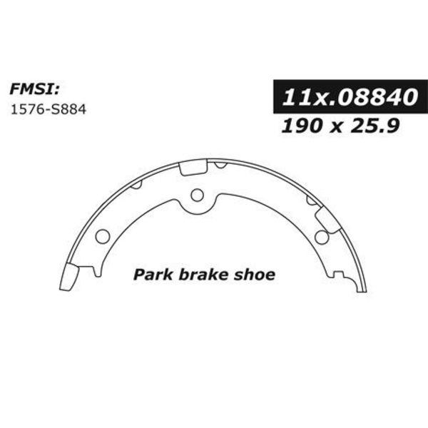 Centric Parts Centric Brake Shoes, 111.08840 111.08840
